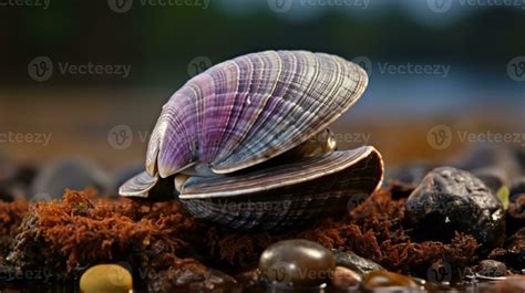  Quahog clam: Discover these remarkable creatures hidden in marine sands, where they spend their lives filtering seawater for sustenance!